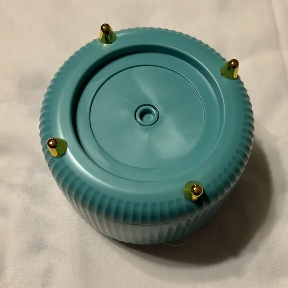 Makeup brush holder teal